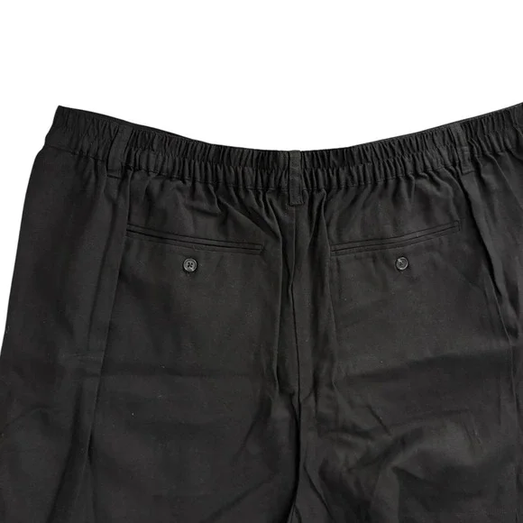 NWT Time and Tru Shorts Women XL Black Elastic Waist Pleated Chino Shorts - Picture 11 of 12